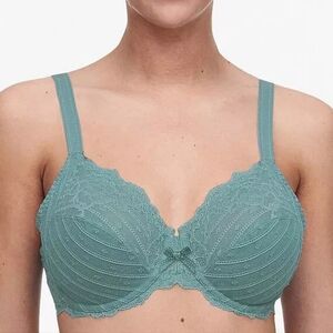 EUC Chantelle Rive Gauche Minimizer Full Coverage Plunge Bra, Adjustable, 36DD